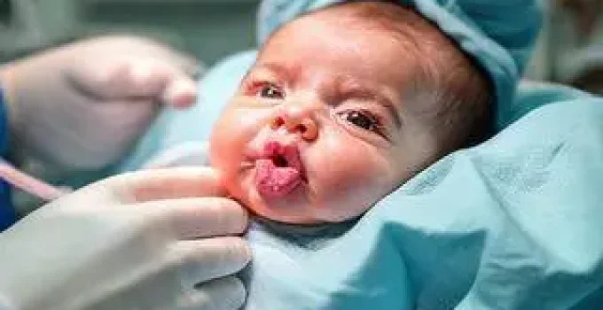 bebê cirurgia língua autorização