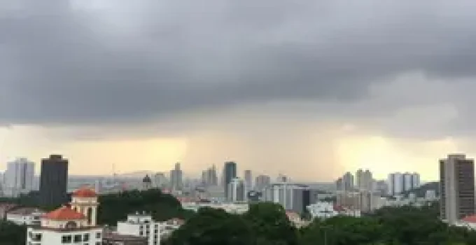 pancadas isoladas de chuva