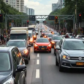 trânsito bloqueado em SP