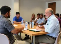 Reunião com Aurelino de Andrade