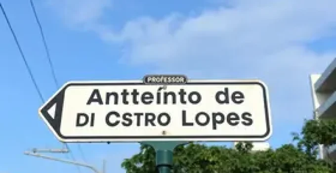 Rua Professor Antônio de Castro Lopes parada